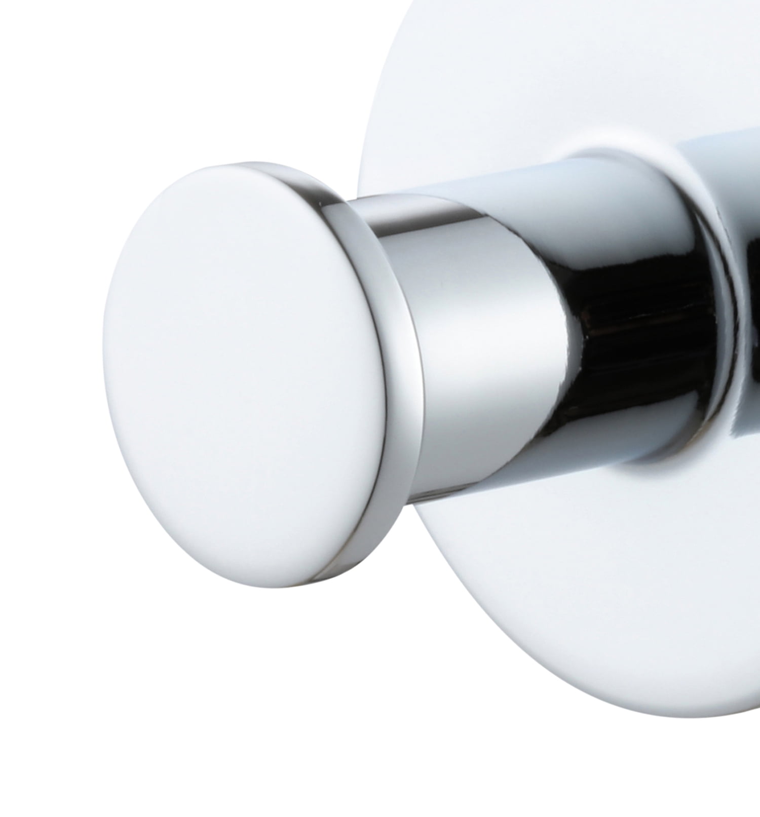 (2 pack) Mainstays Modern Round Robe Hook in Chrome, 2 Pack