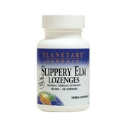 Planetary Herbals Slippery Elm Lozenges - Tangerine 150 mg 24 Loz