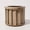 Brown, variant on TopComfy Round Strata Planter Decorative Flower Pot Built In Water Retention Tray Efficient Drainage System Durable Lightweight Construction Compact Planter for Flowers, Gold
