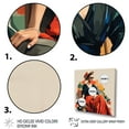 thumbnail image 3 of Designart "Minimalist Fashion Portrait Frida's Essence IV" Fashion Framed Wall Art Decor - Glam Red Woman Mexican Entryway Framed Wall Art, 3 of 6
