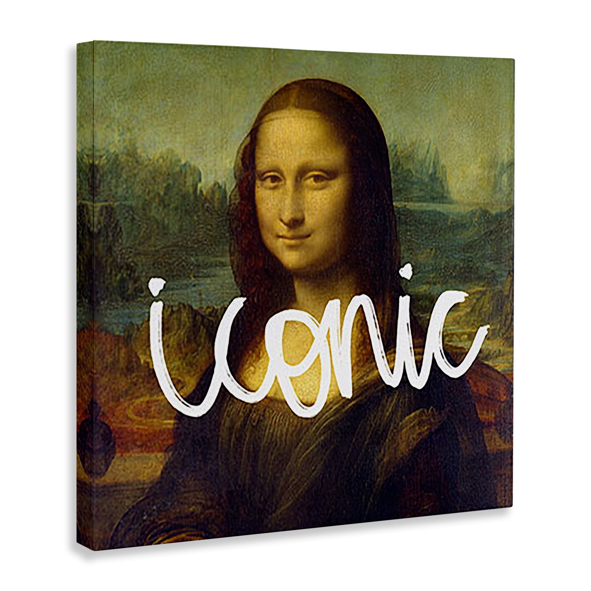 Stupell Industries Iconic Classical Portrait Novelty & Humor Painting Wrapped Canvas Art Print Wall Art, 17 x 17