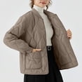 thumbnail image 2 of GigrtiJin Womens Quilted Lightweight Jackets Plus Size Button down Puffer Jacket Coats Padded Outwear with Pockets, 2 of 5
