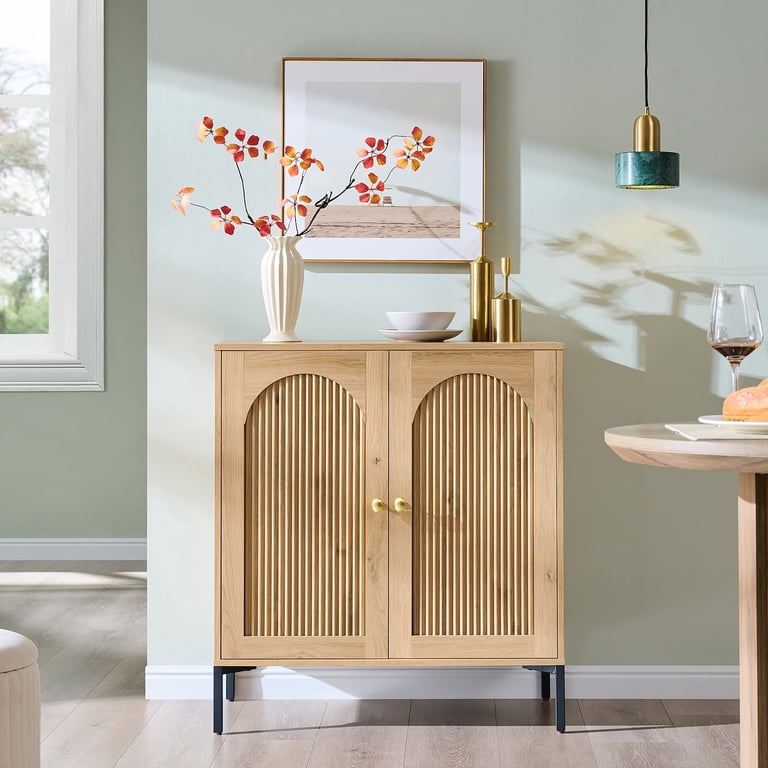 Aitjunz 31" Arched Storage Cabinet with Adjustable Shelf photo 1