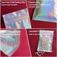 thumbnail image 5 of 100 bolsas holográficas de Mylar resellables – bolsas a prueba de olores de 4 x 6 pulgadas, bolsa de aluminio con cierre de cierre para almacenamiento de alimentos (color holográfico, 4 x 6 pulgadas), 5 of 5