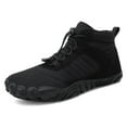 thumbnail image 5 of Leozcaa Winter Hike Barefoot Boots Womens Minimalist Warm Zero Drop Snow Boot Slip On Barefoot Footwear, 5 of 8