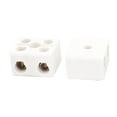 thumbnail image 3 of 9PCS Cable Connector 2 Position 2 Row Ceramic Terminal Block 220V 30A, 3 of 4