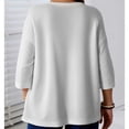 thumbnail image 4 of Posijego Womens Plus Size Cardigans 3/4 Sleeve Open Front Lightweight Causal Soft Cardigan Summer Loose Cover ups Jackets, 4 of 7