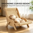 thumbnail image 4 of Cat Scratcher Bed, Extra Large Indoor Sisal Cat Couch Lounger, Solid Wood Cat Scratching Chair Furniture Protector for Large Cats, 4 of 11