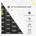 thumbnail image 4 of Outsunny Chaise Adirondack en Rotin Chaise de Foyer en Osier avec Coussin Crème, 4 of 10