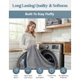 thumbnail image 3 of Casa Platino Bath Towels Set of 8– 100% Cotton Ring-Spun, Includes 2 Bath, 2 Hand & 4 Washcloths, Soft, Quick-Dry Absorbency, Hotel & Spa-Quality Design – Ultimate Grey, 3 of 8