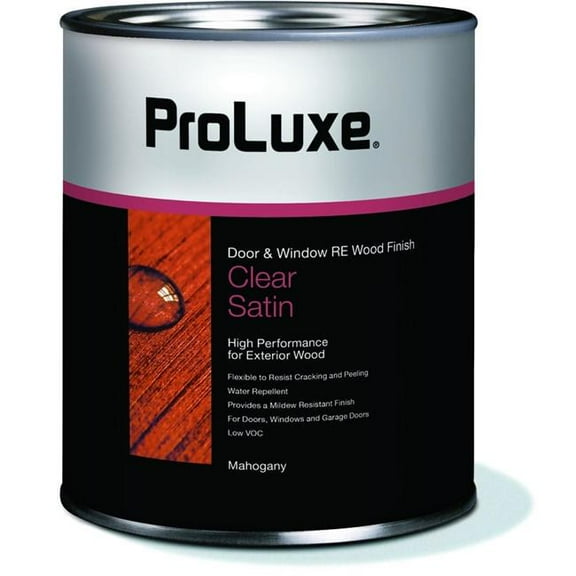 PPG Proluxe 150982 RE Wood Door & Window Satin Finish, Mahogany - 1 qt.