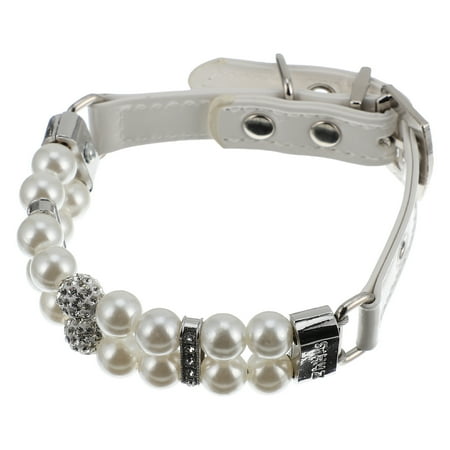 3 Pieces Collars Jewelry Dog Pearl Pet for Parties