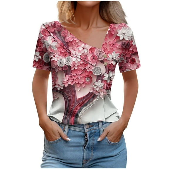 White Blouse for Women Dressy Petite Casual Grey Shirts for Women Dressy Casual Plus Slim Fit Graphic Tees