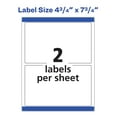 thumbnail image 6 of Avery Shipping Labels, 4.75" x 7.75", Matte White, 50ct (6876), 6 of 12