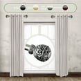 thumbnail image 2 of Home Decorative Lanette 1" Diameter Side Curtain Rod 12-20" Long (Set of 2) - Satin Nickel, 2 of 2