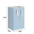 thumbnail image 3 of Zmeidao Contracted Style Stripe Dirty Clothes Basket Folding Ftorage Bag, 3 of 3
