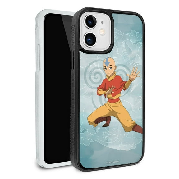Avatar the Last Airbender Aang Protective Slim Fit Hybrid Rubber Bumper Case Fits Apple iPhone 8, 8 Plus, X, 11, 11 Pro,11 Pro Max, 12, 12 Pro
