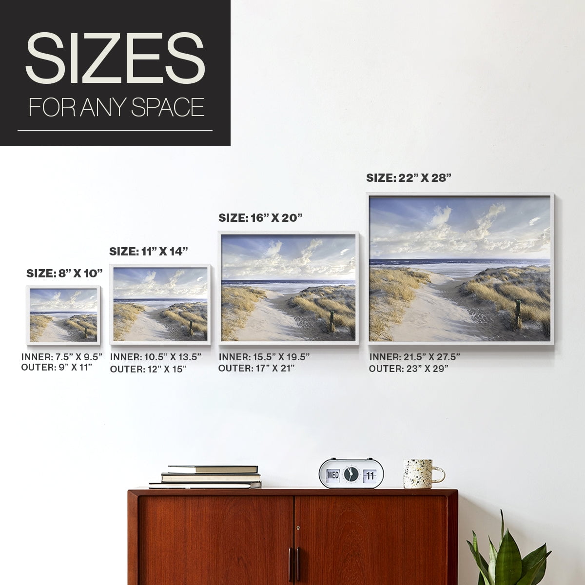 Aisle Marker by Mike Calascibetta - Restickable Framed Giclée Print