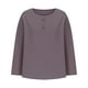 thumbnail image 5 of Conjuntos de maestra/o,Camiseta de mezcla de lino para mujer, cuello redondo con botones delanteros, manga larga, corte regular para uso diario, sopatenor, 5 of 9