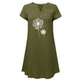 thumbnail image 5 of Women Short Sleeve V-Neck Casual Hot Vacation Printing Mini Dress, 5 of 6