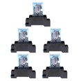 thumbnail image 2 of de Potencia de Bobina de 5 Piezas para Ajuste Automático de Protección de Seguridad Del Circuito 27,5 *21 X 35,5 Mm DC12V Yotijar Relé de potencia de bobina 8 PIN, 2 of 9