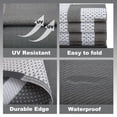 thumbnail image 4 of Kzaei Waterproof Outdoor Rug, 9'x18' Reversible Plastic Camping Area Rugs, Gray & White, 4 of 6