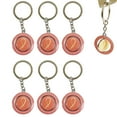 thumbnail image 2 of 6 Pack Pink Ribbon Keychain Fight Breast Cancer Awareness Spinning Charm Gift, 2 of 6