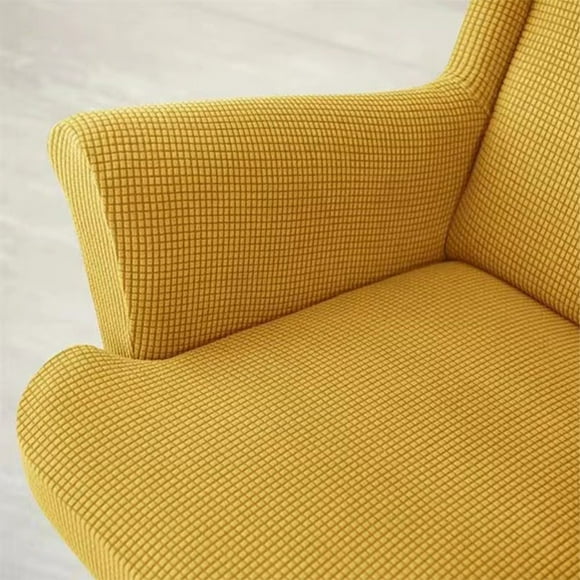 Ruiboury 3pack/lot Wing Chair Clean And Fresh Easy-to-Install Cover Elastic And Stretchy Beige
