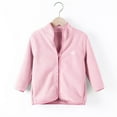 thumbnail image 6 of Cethrio Girls Fleece Jackets Size 7-8, Long Sleeve Lightweight Warm Zip up Fall Winter Outerwear Pink, 6 of 8