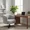 grey, variant on iooHug Cuddle-style leisure swivel sofa chair, suitable for balconies, studies and living rooms, Red