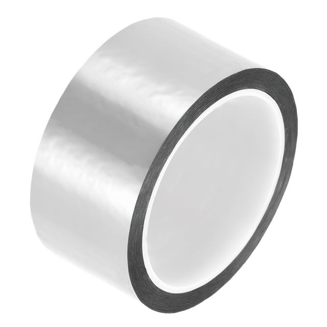 Unique Bargains Silver Tone Metalized Tape 1.6 Inch x 55 Yards Decor Tape for DIY