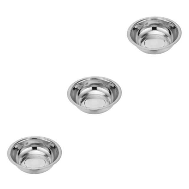 Maytalsory Stainless Steel Griddle For Cooking Durable Easy To Clean Wide Application In Kitchen Safe To Stainless Steel Bowl basin 40cm 3Set