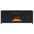 thumbnail image 3 of Evelyn&Zoe Granger Rectangular TV Stand with Crystal Fireplace for TV's up to 65", Black, 3 of 11