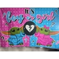 thumbnail image 2 of ELARA- Boy Or Girl Baby Yoda Backdrop Banner Background Cartoon Decoration, 2 of 3