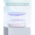 thumbnail image 4 of VoluVibe Facial Cleansing Brush Made with Ultra Hygienic Soft Silicone, Waterproof Sonic Vibrating Face Brush for Deep Cleansing, Gentle Massaging, Inductive Charging (Violet) 1 Pack+5 Speed Settings, 4 of 6