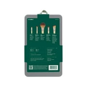 EcoTools Start the Day Beautifully Makeup Brush Kit with Storage Tray, 6 Piece Set
