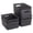 Black, variant on PinkSheep 6 Pack Plastic Storage Baskets Small Organizer Basket Bins Gray