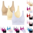thumbnail image 6 of ZACPNCV Womens Wireless Bras V Mesh Comfortable Bralette Supportive Tshirt Bra No Underwire Seamless Push Up Everyday Bras Gray L, 6 of 6