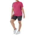 thumbnail image 2 of Athletic Works Women's Plus Active Short Sleeve Lightweight Polo Shirt, size 1X-4X, 2 of 8