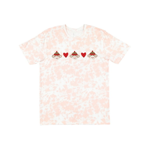 Inktastic Sock Monkey Heart Border T-Shirt