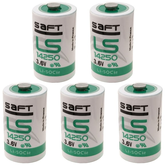 5 PCS 1/2AA LS14250 Battery 3.6V Lithium Battery  for SAFT Water Meter Electricity Meter Gas