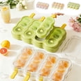 thumbnail image 1 of TTJ Ice Tray Ice Molds for Cocktails Ice Cream Molds Homemade Popsicle Maker Food Grade Frozen Treat Mold Reusable Dessert Making Tool for Kitchen Summer Snack Prep, 1 of 7
