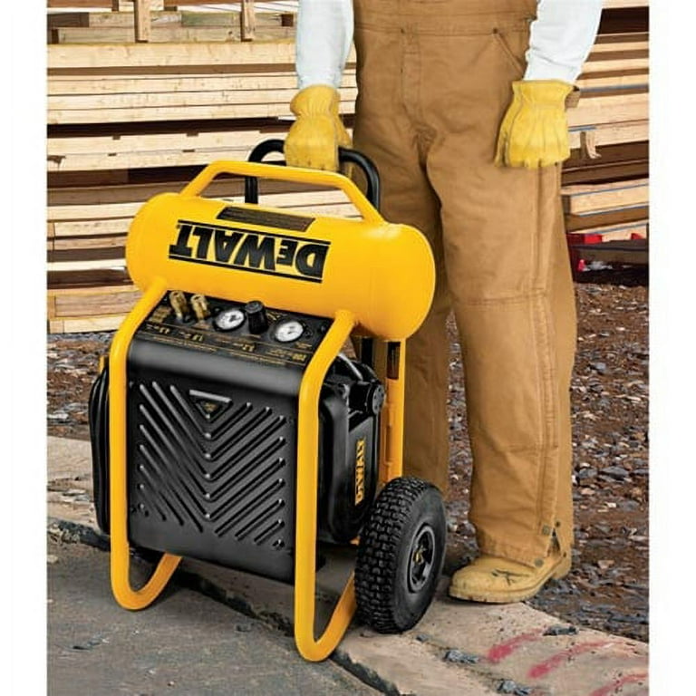 DeWALT 1.6 HP 4.5 Gallon Oil Free Wheeled Portable Emglo Air Compressor D55146R