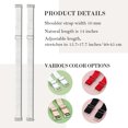 thumbnail image 3 of EKIND Elastic Adjustable Removable Lingerie Straps 10mm Width Cotton Replacement Sexy Bra Shoulder Strap(4Pairs，Apricot+Black+White+Red), 3 of 7