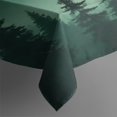 thumbnail image 3 of Misty Forest Landscape Rectangle Tablecloth 60"x84",Waterproof Polyester Rectangle Table Cloth, Wipeable Spillproof Polyester Tablecloth for Dining, Camping, Indoor and Outdoor, 3 of 5
