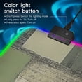 thumbnail image 2 of Gray Green Abstract Art RGB Gaming Mouse Pad Large Keyboard Mat Rubber Base 13 Light Modes, 2 of 6