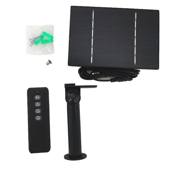 Wosthever Camara Solar Con Control Remoto Durable E Impermeable Fácil De Instalar Cargador De Baterias Camaras Caza Con control remoto Sin batería