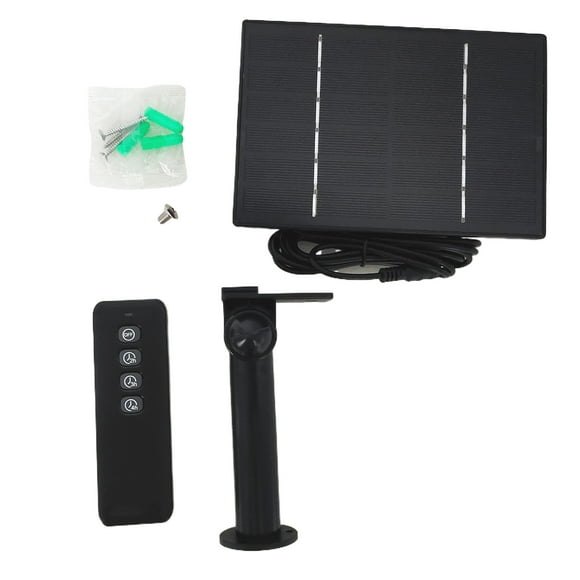 Wosthever Camara Solar Con Control Remoto Durable E Impermeable Fácil De Instalar Cargador De Baterias Camaras Caza Con control remoto Sin batería