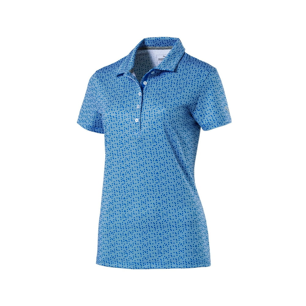 PUMA WOMENS POLKA DOT POLO GOLF SHIRT 574656 NEW 2018 PICK COLOR