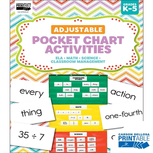 Adjustable Printable Pocket Chart Activities Grade K-5 - Walmart.com